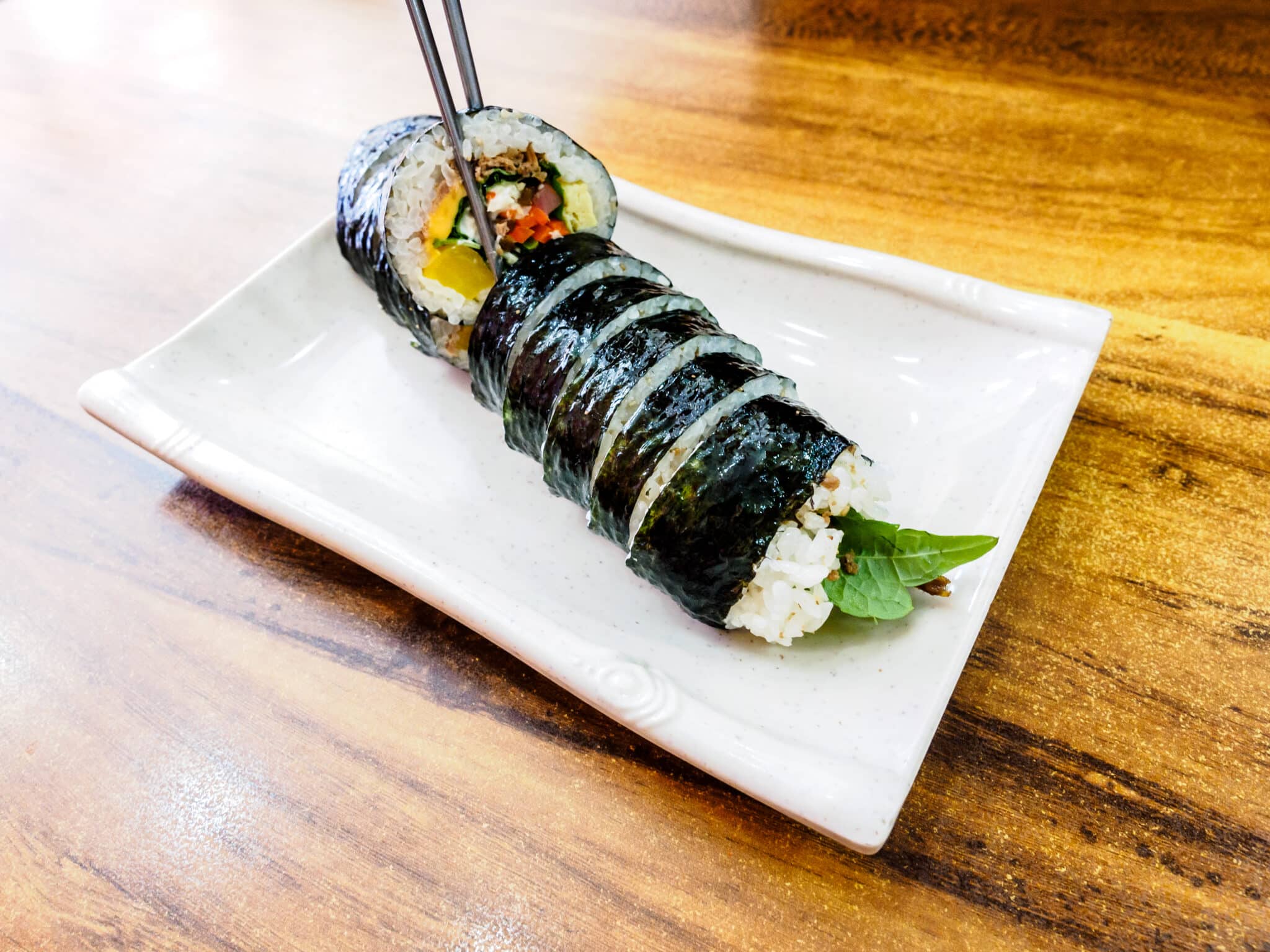 Kimbap (Gimbap) is the most popular Korean food. Seoul, South Korea
