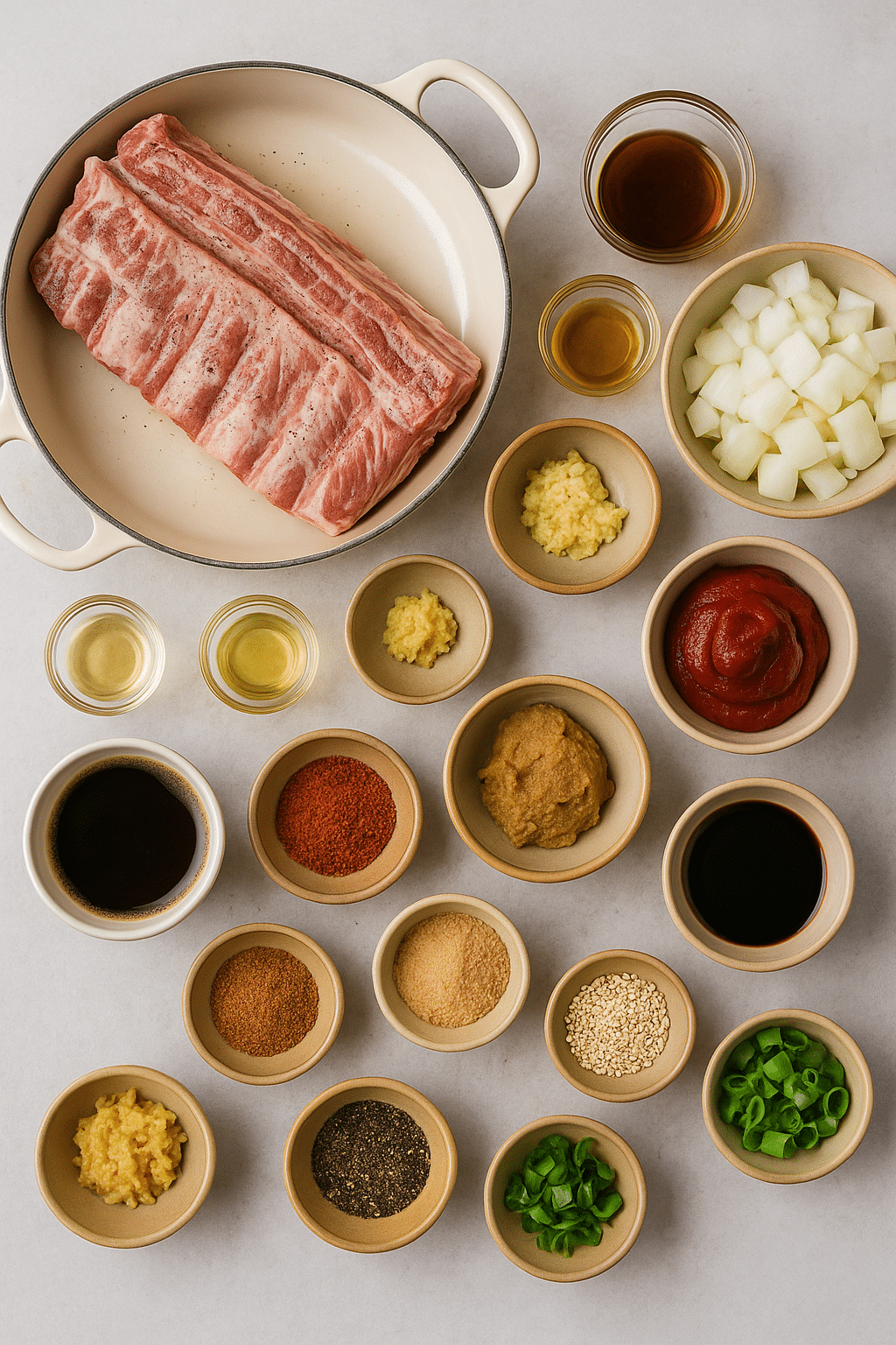 돼지갈비재료