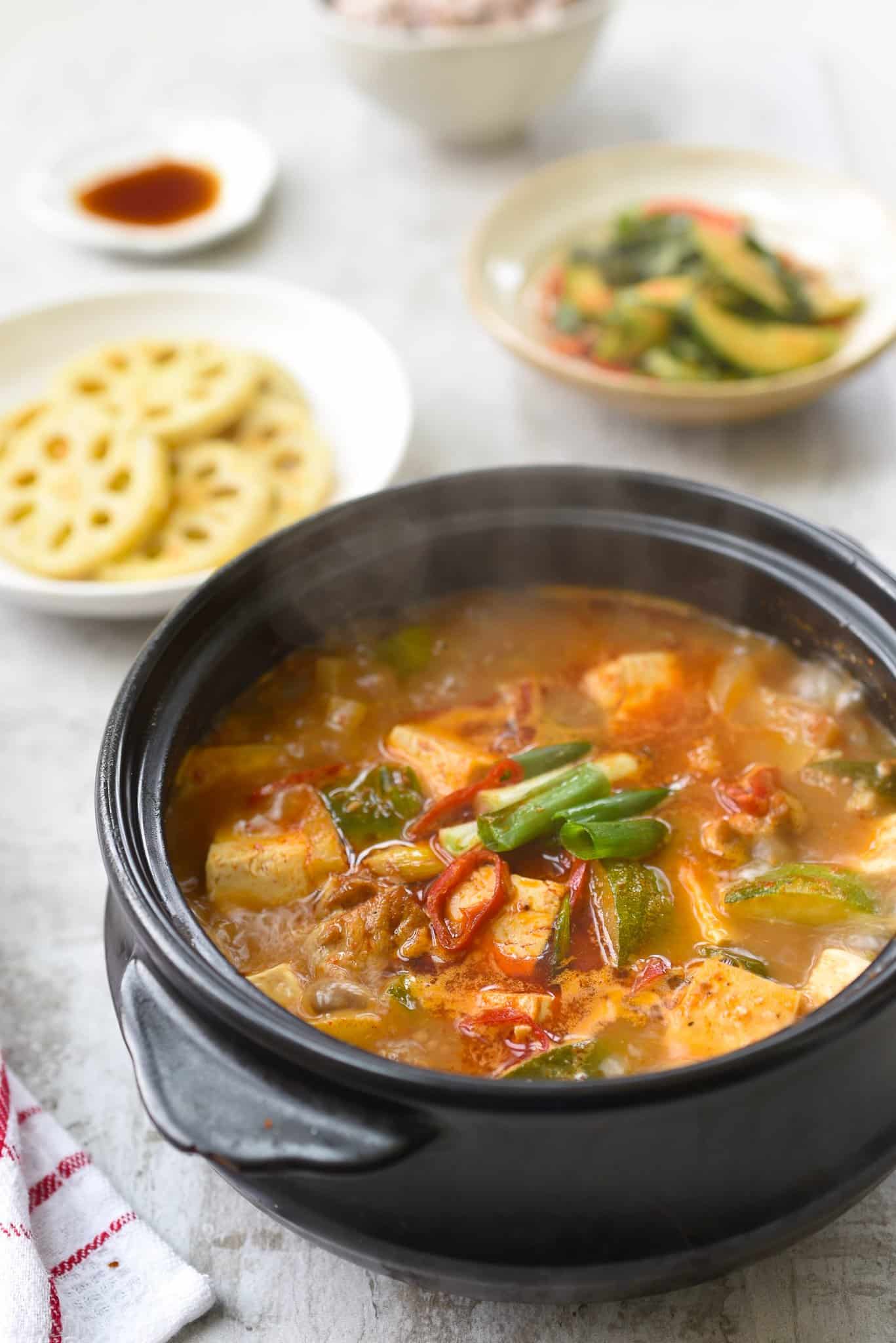 doenjang jjigae (soybean paste stew)